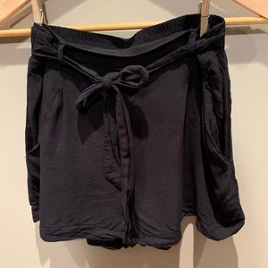 3/$15 black flowy/ soft shorts
